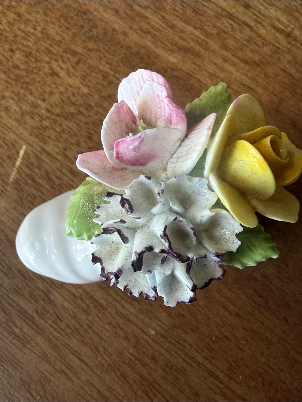 Vintage Royal Doulton Bone China Floral Boot Figurine!